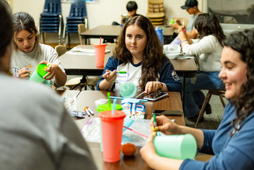 teens at a group